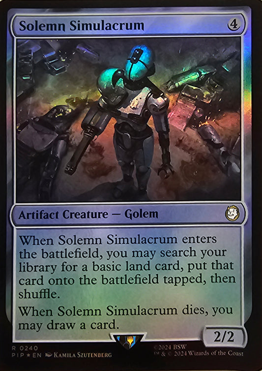 Magic The Gathering Solemn Simulacrum (Foil) Single Card