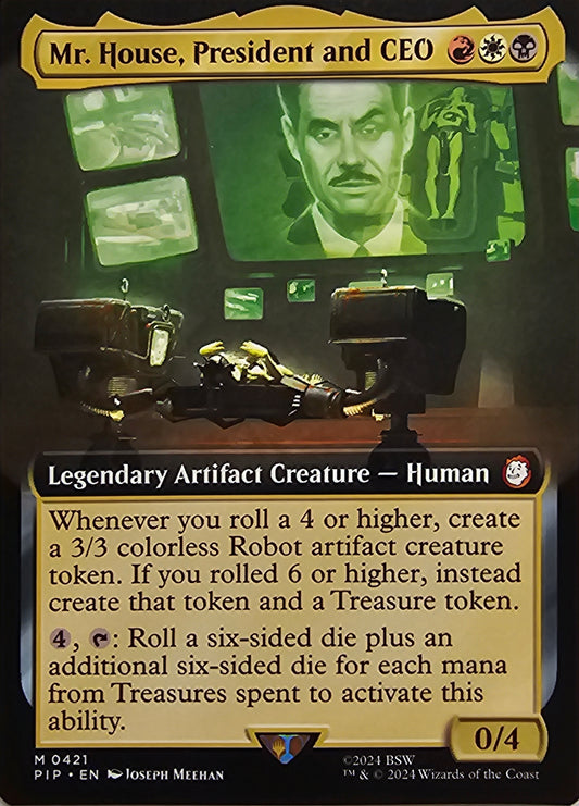 Magic The Gathering Mr. House, President and CEO (Borderless) Single Card