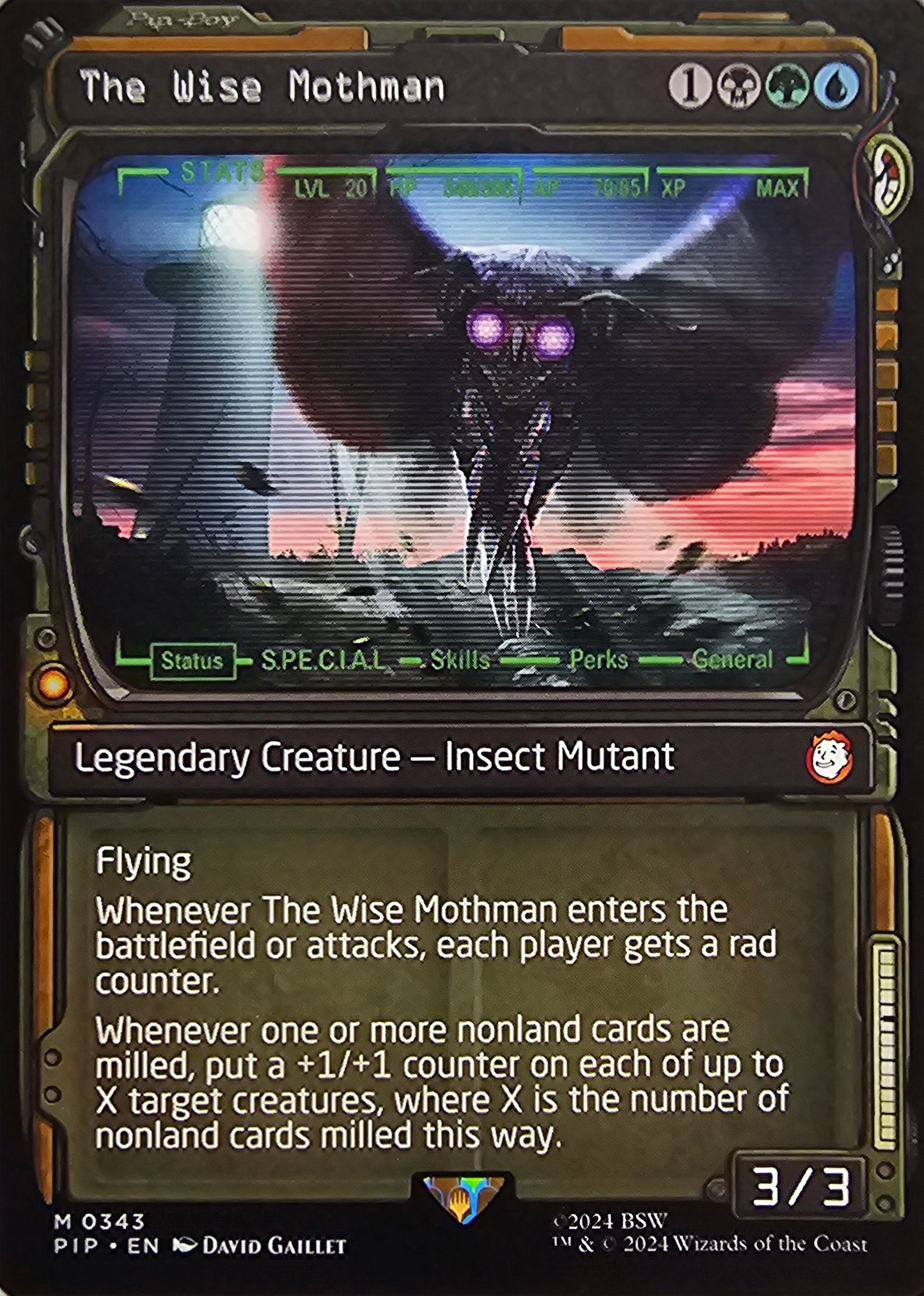 Magic The Gathering The Wise Mothman (Showcase) Single Card