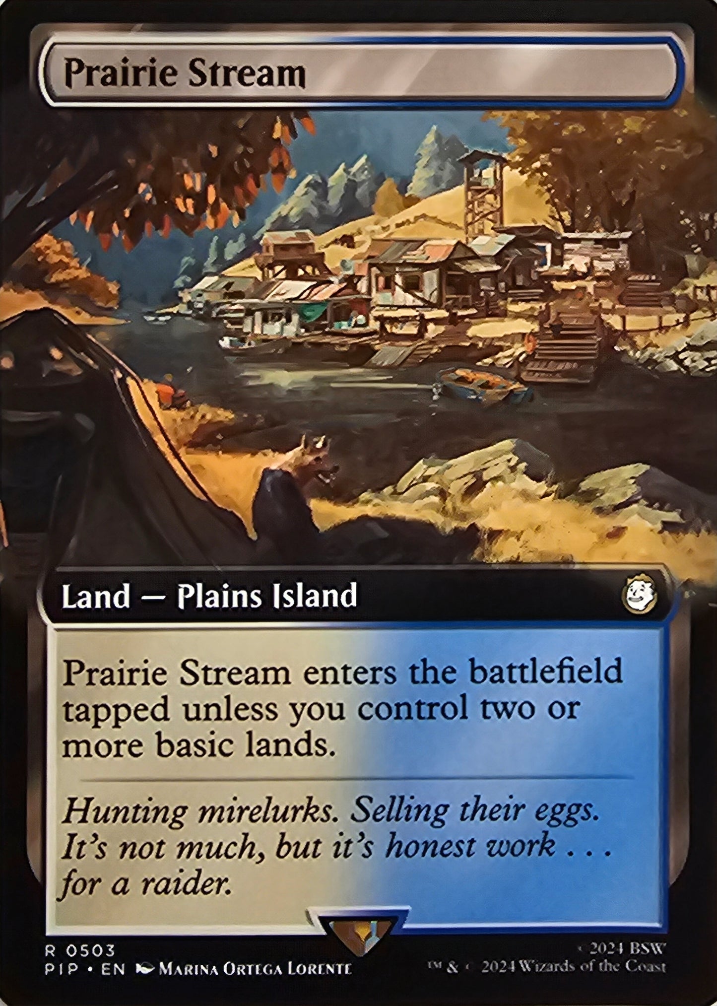 Magic The Gathering Prairie Stream (Borderless) Single Card