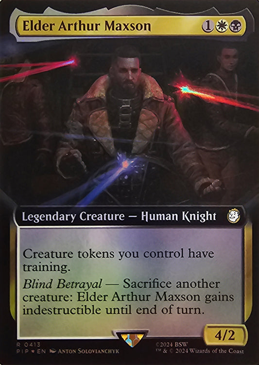 Magic The Gathering Elder Arthur Maxson (Borderless) (Foil) Single Card