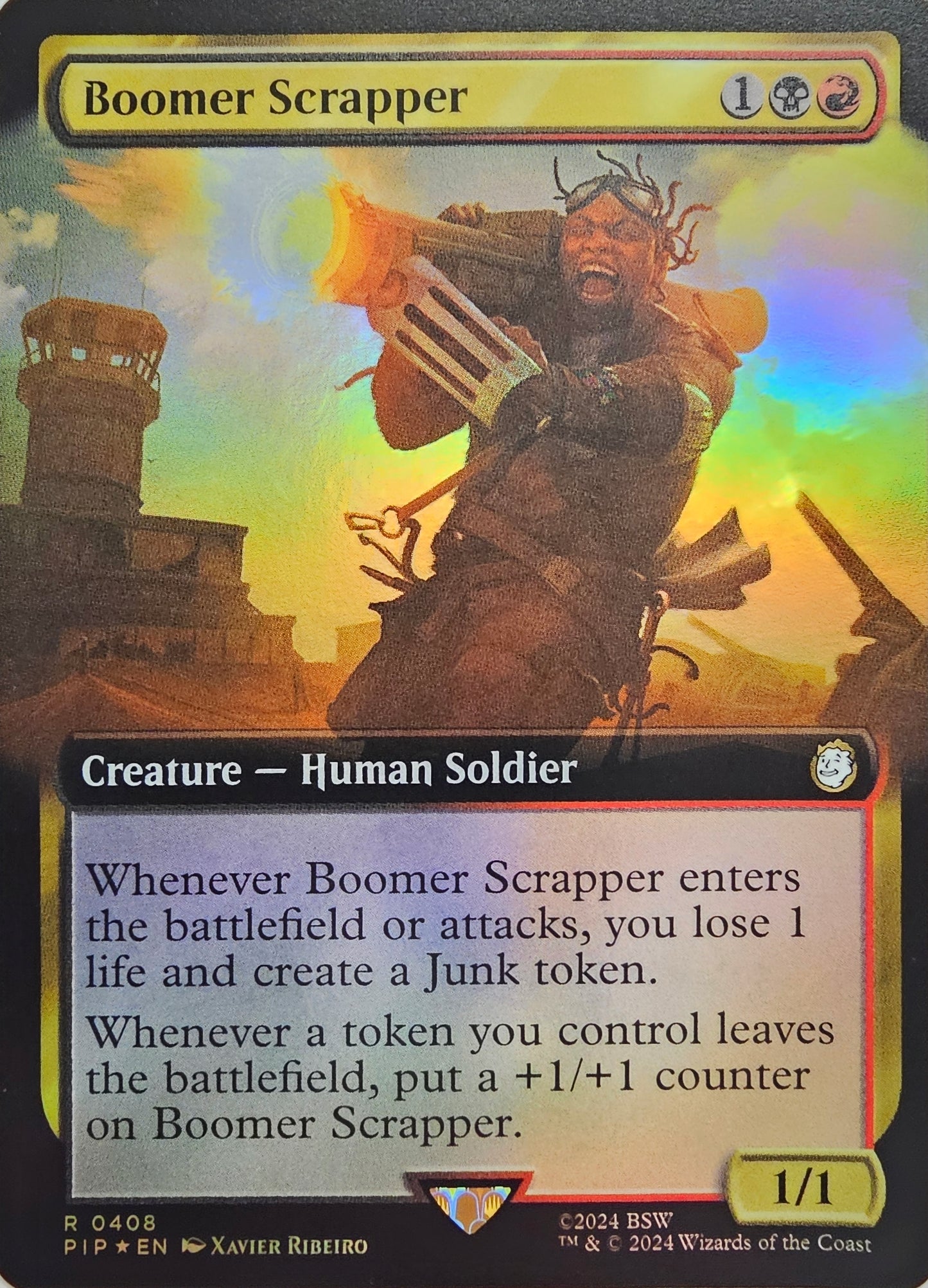 Magic The Gathering Boomer Scrapper (Borderless) (Foil) Single Card