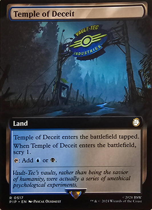 Magic The Gathering Temple of Deceit (Borderless) Single Card