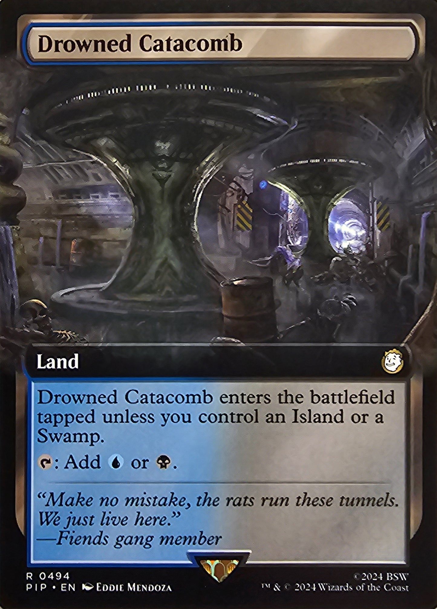 Magic The Gathering Drowned Catacomb (Borderless) Single Card