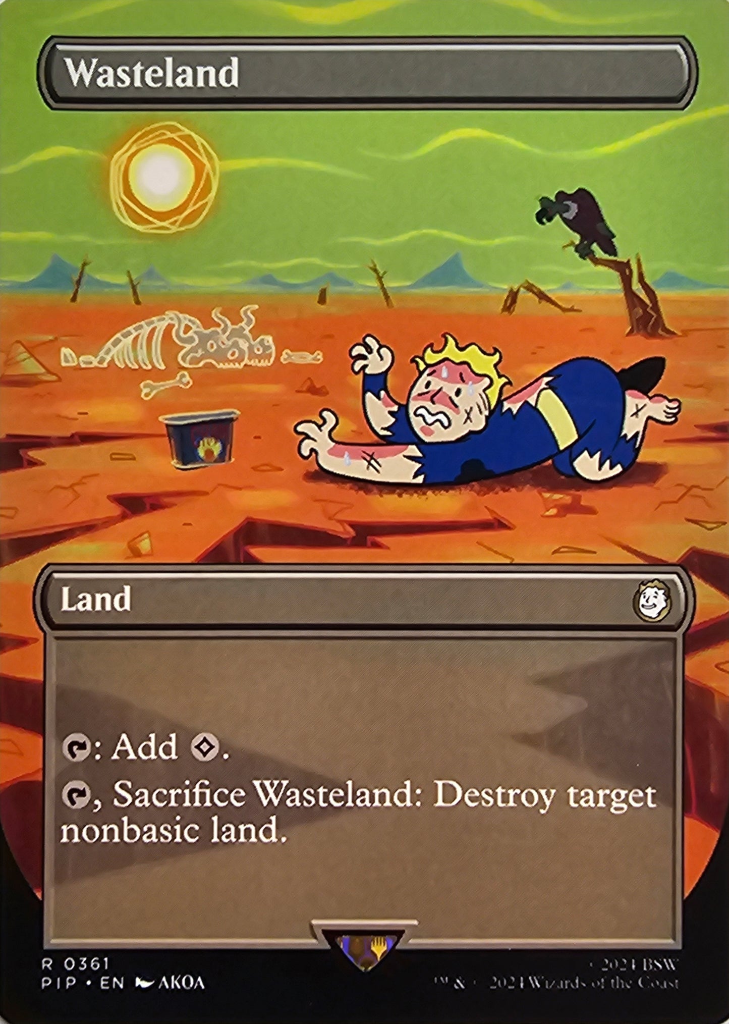 Magic The Gathering Wasteland (Borderless) Single Card