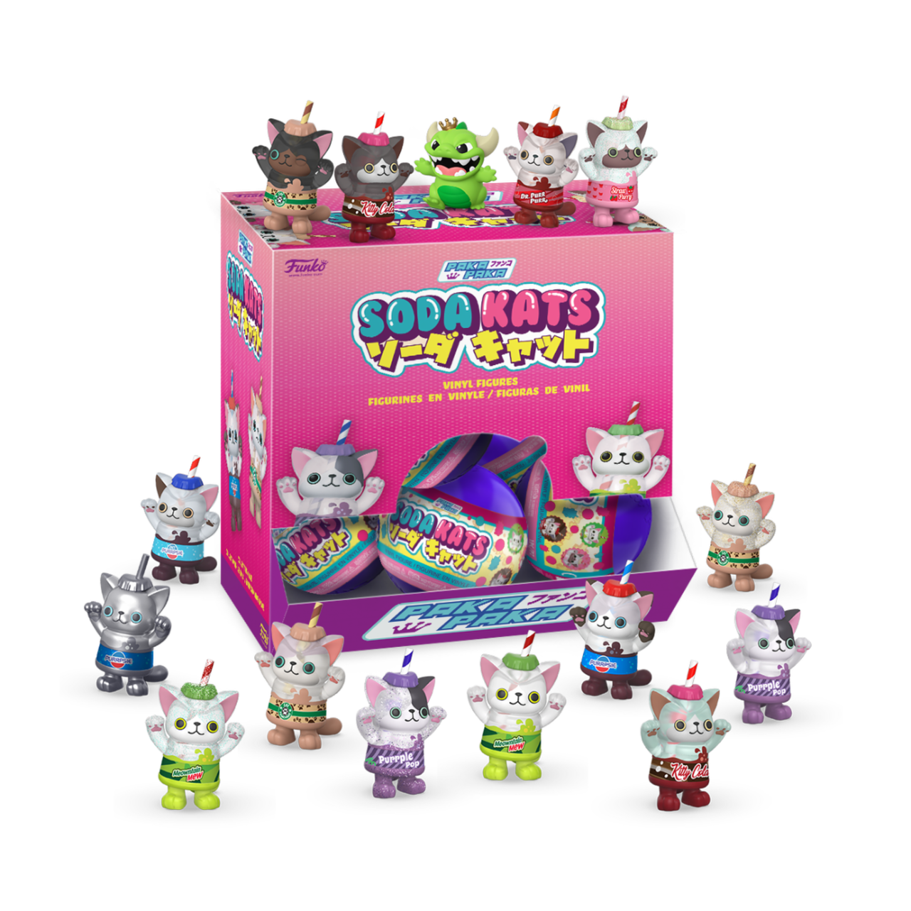 Soda Kats FUNKO Paka Paka Mystery Vinyl Figures