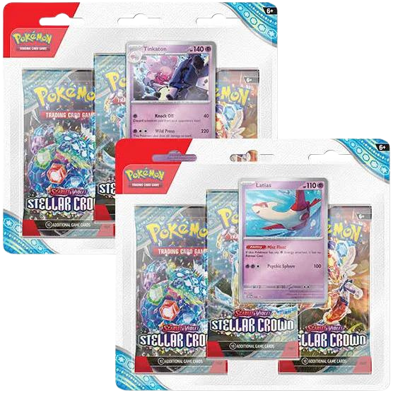 Pokémon TCG: Scarlet & Violet Stellar Crown 3 Pack blister