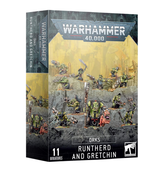 Warhammer 40k Orks Runtherd and Gretchin