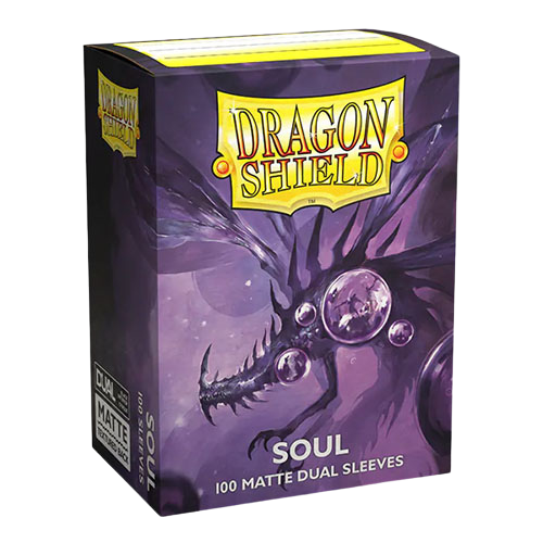 Dragon Shield - Dual Matte Art Standard Size Sleeves 100pk - Limited Edition Metallic Soul Purple