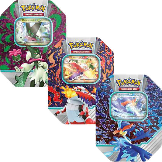 Pokémon TCG: Paldea Partners Tins - Meowscarasda/Skeledirge/Quaquaval