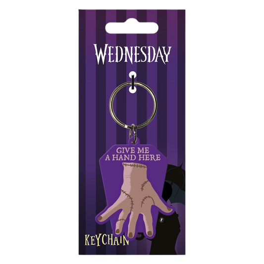 WEDNESDAY (GIVE ME A HAND) RUBBER KEYCHAIN