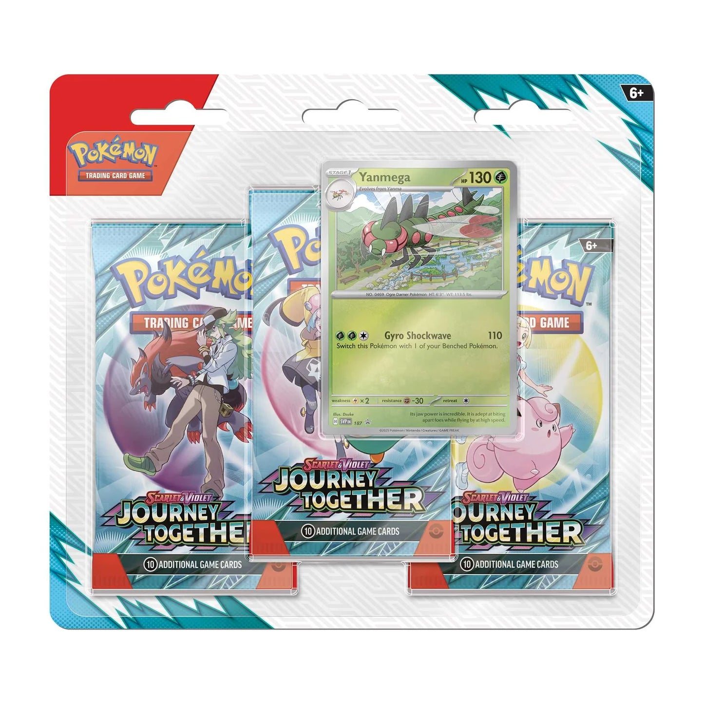 Pokemon TCG: Journey Together 3-Pack Blister