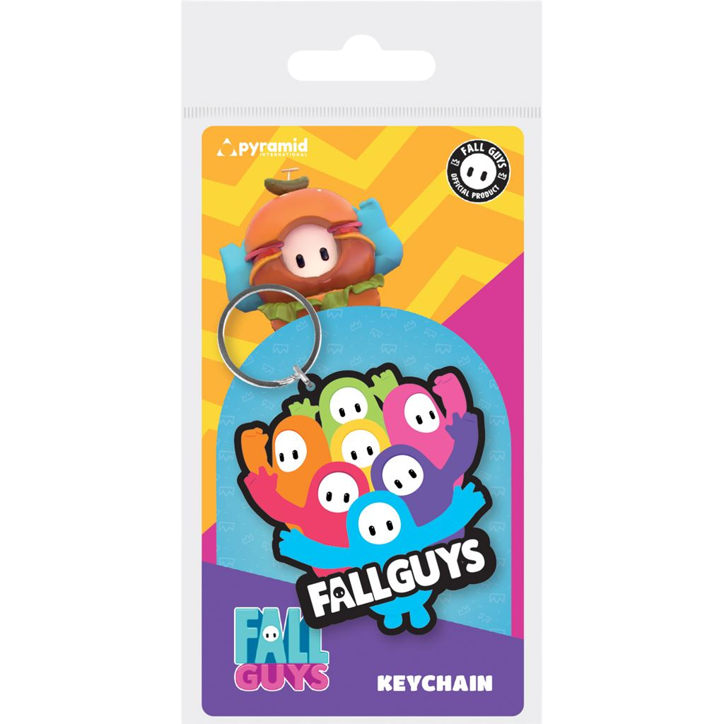 FALL GUYS (THE GANGS ALL HERE) RUBBER KEYCHAIN