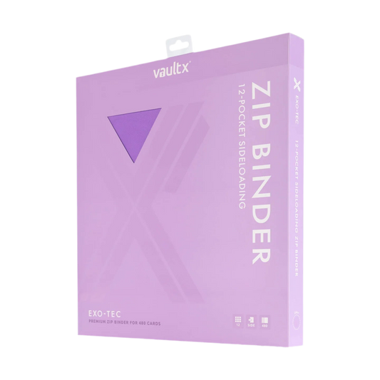 12-Pocket Exo-Tec® Zip Binder Purple