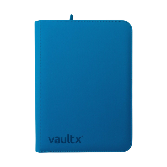 Vault X 9-Pocket Exo-Tec® Zip Binder Neon Blue