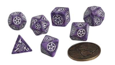 THE WITCHER DICE SET YENNEFER - LILAC AND GOOSEBERRIES