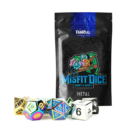 Fanroll - Mystery Misfit Metal Polyhedral Dice Set