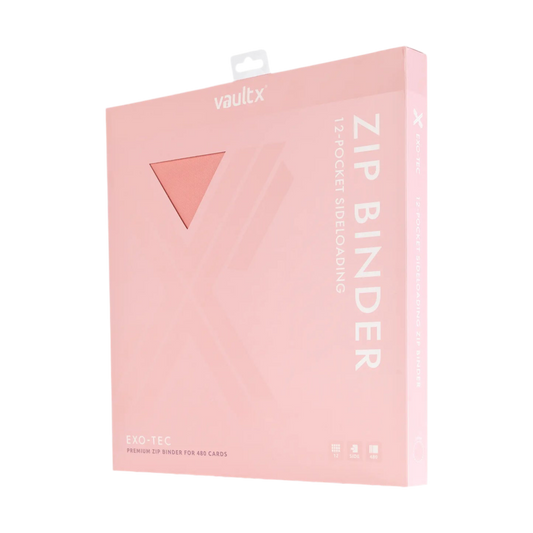12-Pocket Exo-Tec® Zip Binder Pink