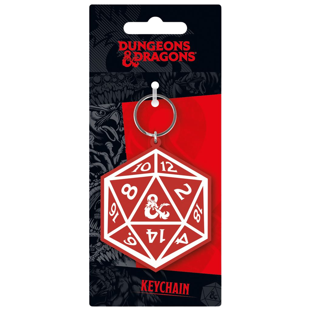 DUNGEONS & DRAGONS (DICE) PVC KEYCHAIN