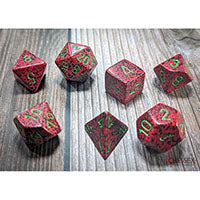 Chessex - Polyhedral 7 Dice Set - Strawberry