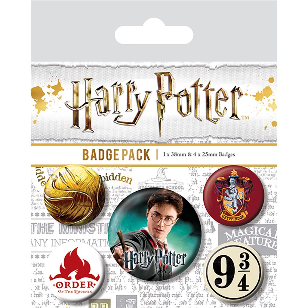 HARRY POTTER (CORE GRYFFINDOR) BADGE PACK