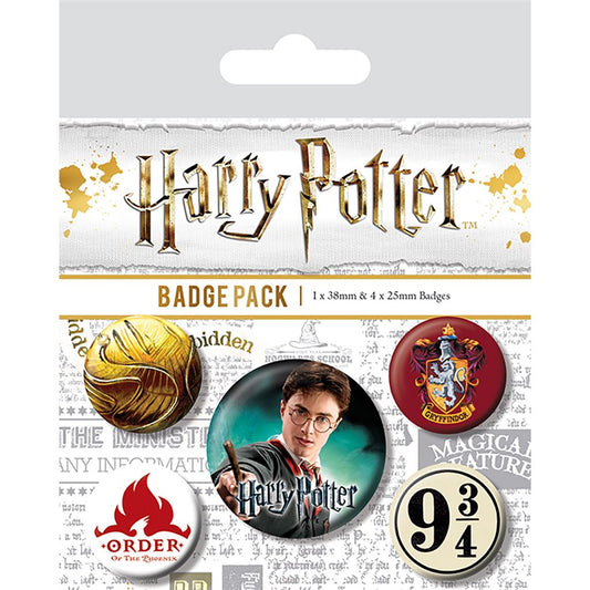 HARRY POTTER (CORE GRYFFINDOR) BADGE PACK