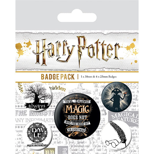 HARRY POTTER (DEATHLY HALLOWS SYMBOLS) BADGE PACK