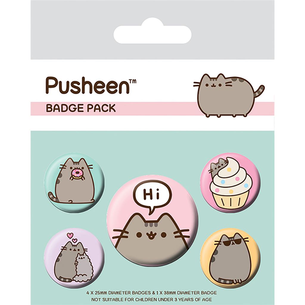 PUSHEEN (PUSHEEN SAYS HI) BADGE PACK