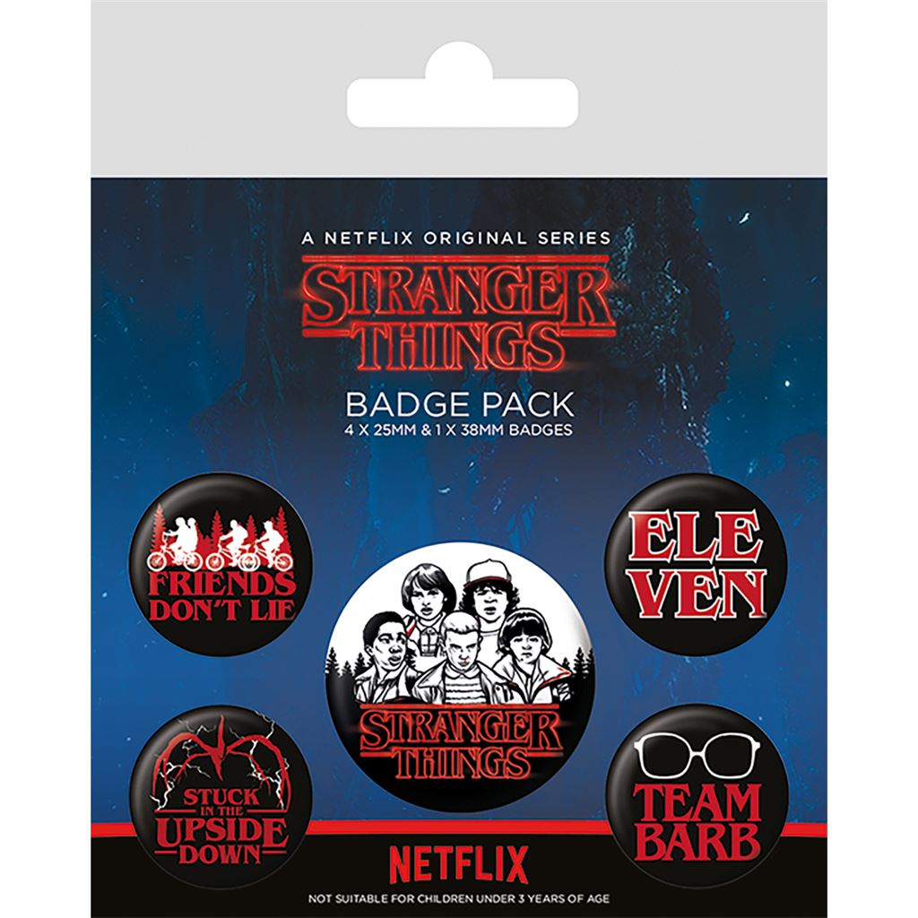 STRANGER THINGS (CHARACTERS) BADGE PACK