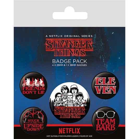 STRANGER THINGS (CHARACTERS) BADGE PACK