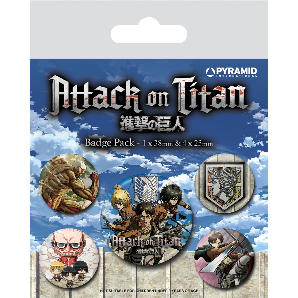 ATTACK ON TITAN (S3) BADGE PACK