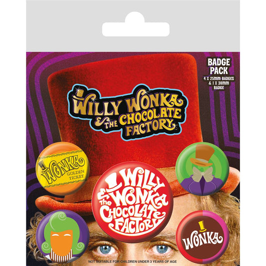 WILLY WONKA BADGE PACK