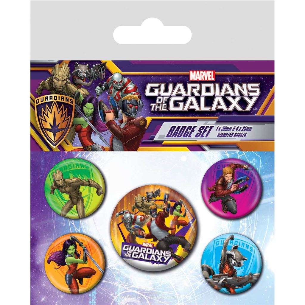 THE GUARDIANS OF THE GALAXY (CHARACTERS) BADGE PACK