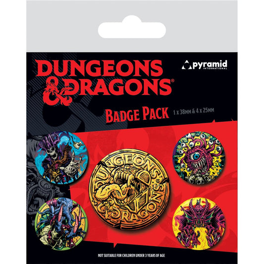 DUNGEONS & DRAGONS (BEASTLY) BADGE PACK