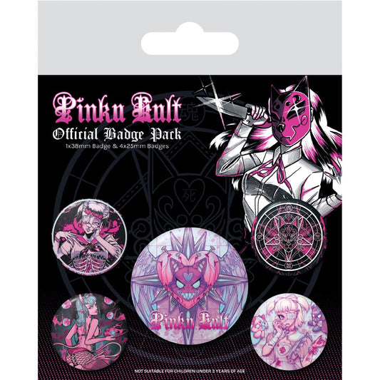 PINKU KULT (DELICIOUSLY DARK) BADGE PACK