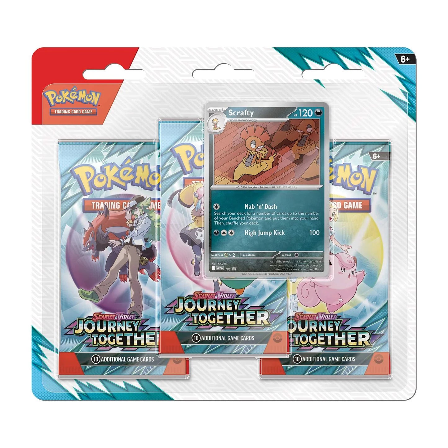 Pokemon TCG: Journey Together 3-Pack Blister