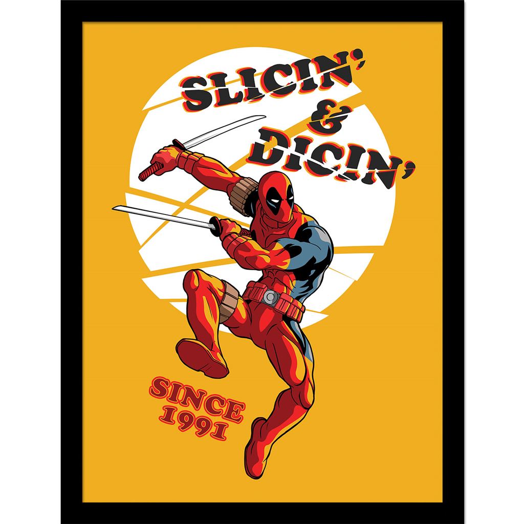 DEADPOOL (SLICIN & DICIN) COLLECTOR PRINT (FRAMED)