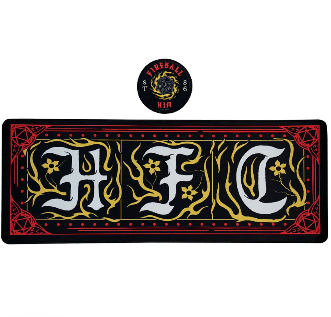 Stranger Things Hellfire Club Desk Pad & Coaster Set