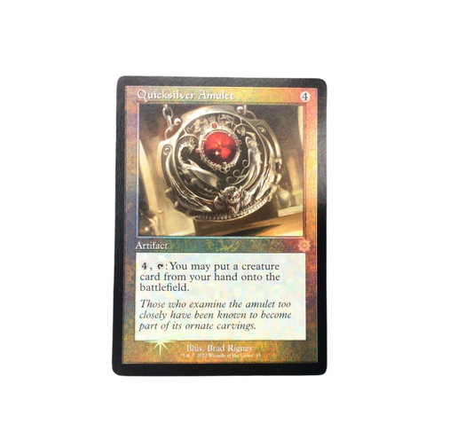 Quicksilver Amulet (Schematic) - The Brothers' War: Retro Frame Artifact (Foil)