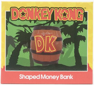 DONKEY KONG (DK BARREL) SHAPED MONEY BANK