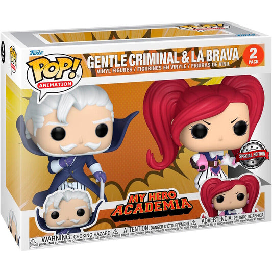 POP pack 2 figures My Hero Academia Gentle Criminal & La Brava Exclusive