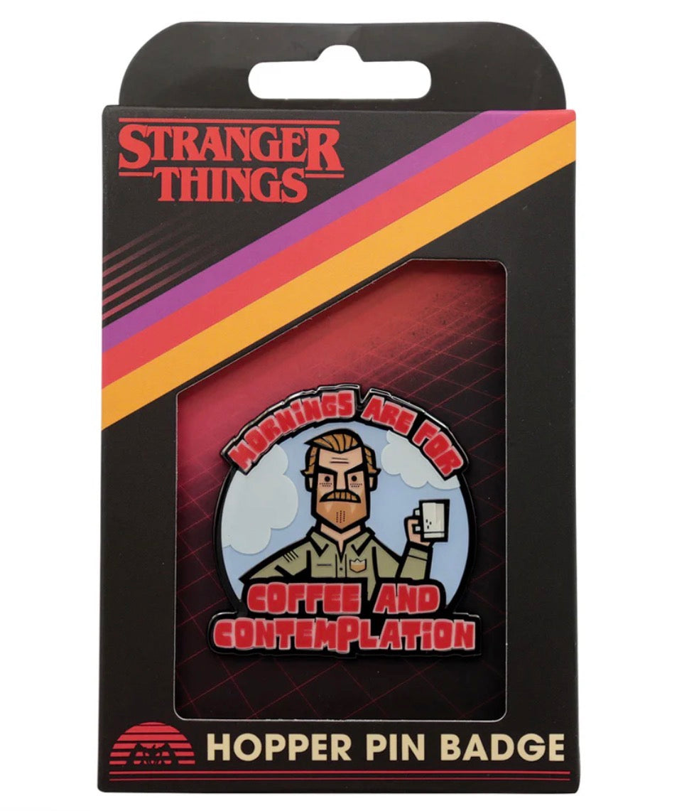Stranger Things Hopper Pin Badge