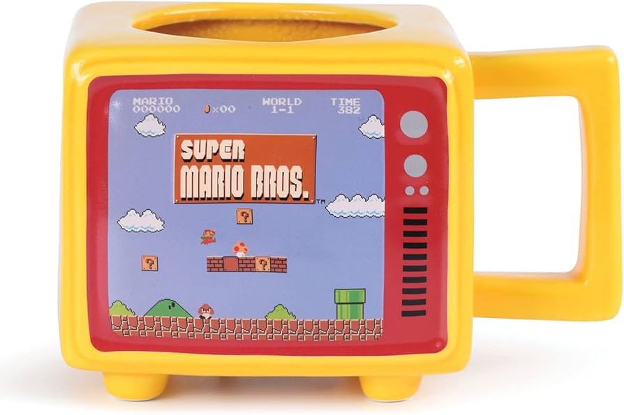 Super Mario Bros (Like A Boss) Retro TV Shaped Heat Change Mug