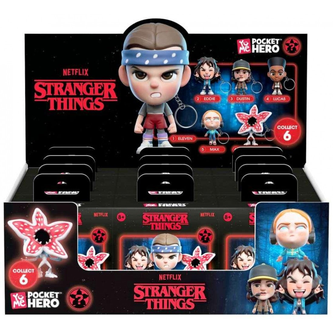 STRANGER THINGS POCKET HERO 3D KEYCHAINS