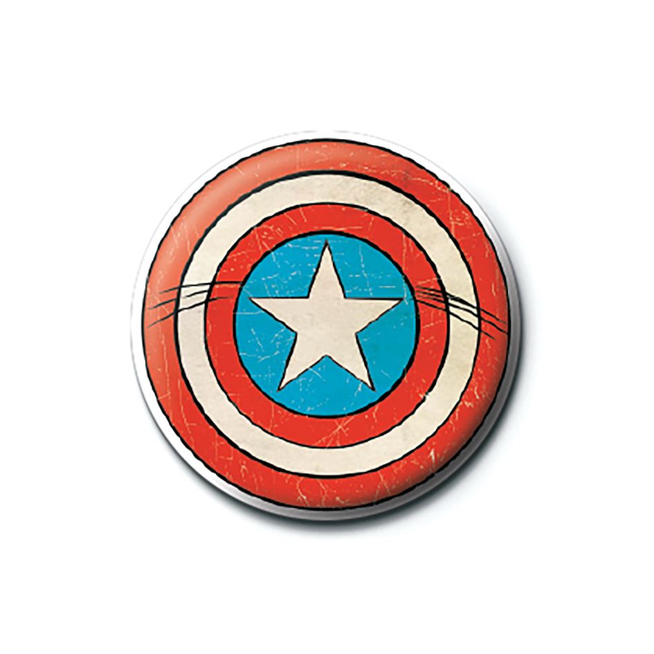 MARVEL COMICS (CAPTAIN AMERICA SHEILD) PINBADGE