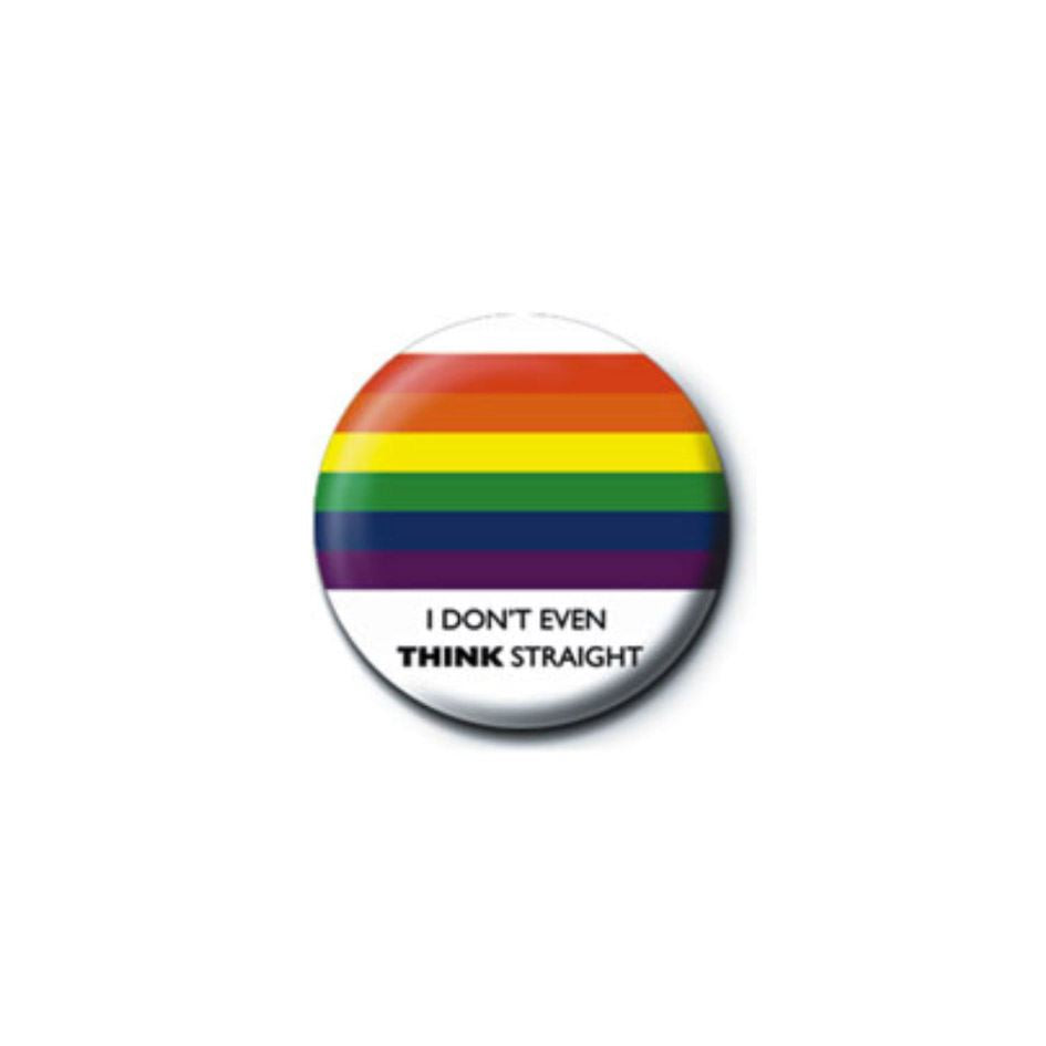 THINK STRAIGHT PINBADGE