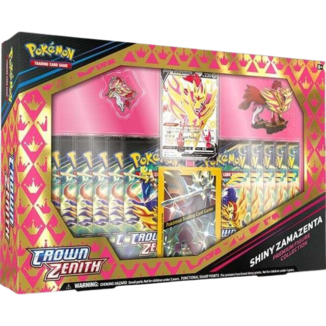 Pokémon TCG: Sword & Shield 12.5 Crown Zenith Premium Figure Collection - Shiny Zacian / Shiny Zamazenta