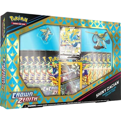 Pokémon TCG: Sword & Shield 12.5 Crown Zenith Premium Figure Collection - Shiny Zacian / Shiny Zamazenta