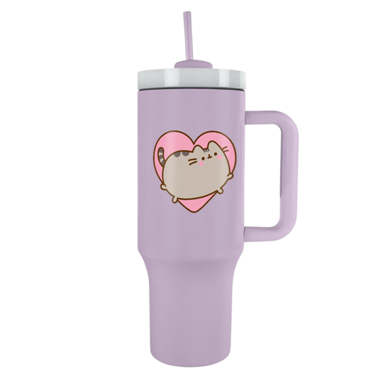 PUSHEEN (HEART) 40oz TUMBLER
