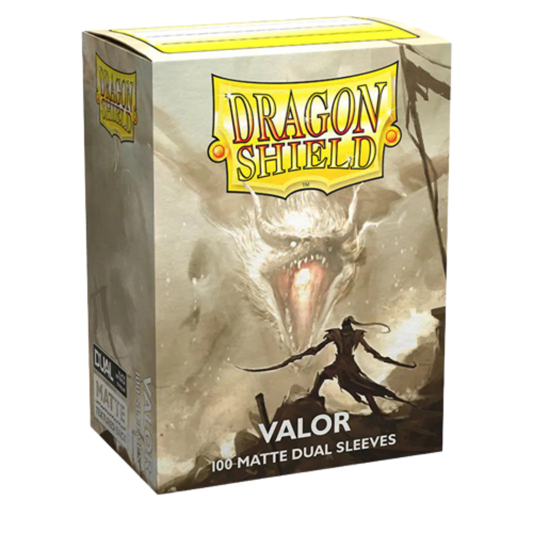 Dragon Shield - Dual Matte Standard Size Sleeves 100pk - Valor Cream